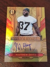 2017 Gold Standard Rookie Auto Matthew Dayes NC State Browns #'d 139/149