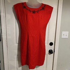 Vintage 90s Made in USA Anthony Mark Womens Red Mini Dress, Size 12