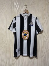 NEWCASTLE UNITED 1996 HOME FOOTBALL SHIRT SOCCER SCORE DRAW sz M MEN