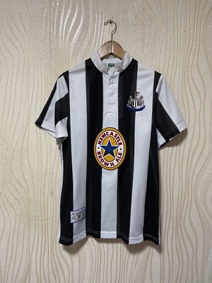 NEWCASTLE UNITED 1996 HOME FOOTBALL SHIRT SOCCER SCORE DRAW sz M