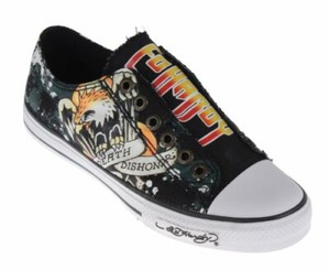 ed hardy high top shoes