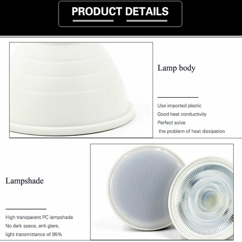 220V 6W Led Spotlight Bulb Gu10 Led Daylight E27 Bulbs Mr16 E14 24°Beam Angle - Picture 7 of 13