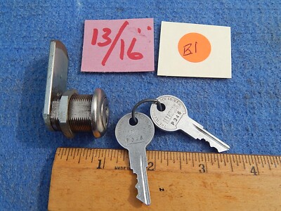 1950s Arcade Game Lock & Key ~ 13/16 inch - Illinois Lock & 2 keys P ...