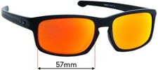 SFx Replacement Sunglass Lenses fits Oakley Sliver Stealth OO9409 - 57mm Wide
