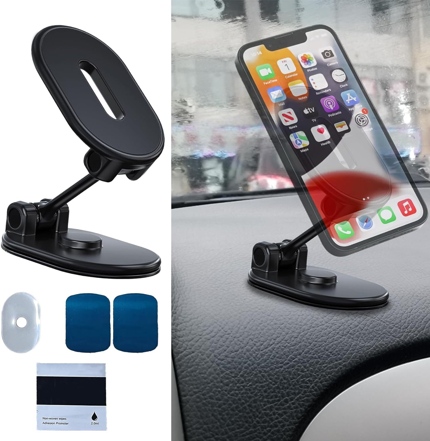 Car Phone Holder Mount Car Magnetic Phone Holder Car Dashboard Windshield Phone