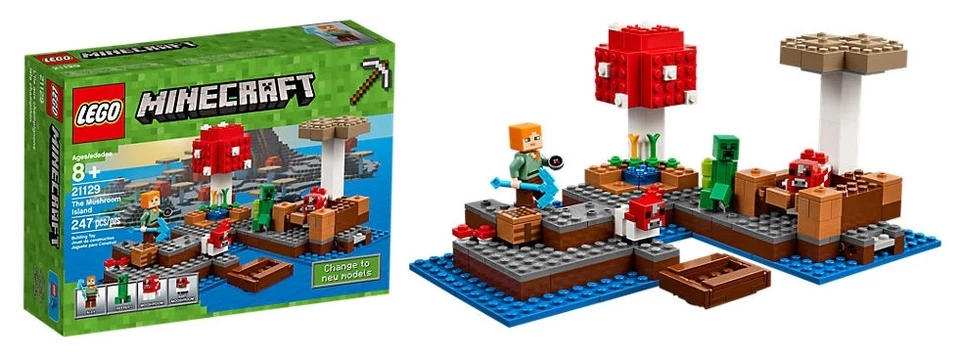 LEGO 21129 Minecraft-Die Pilzinsel-The Mushroom Island-Alex-Creeper-Set-OVP-Neu - Bild 1 von 1