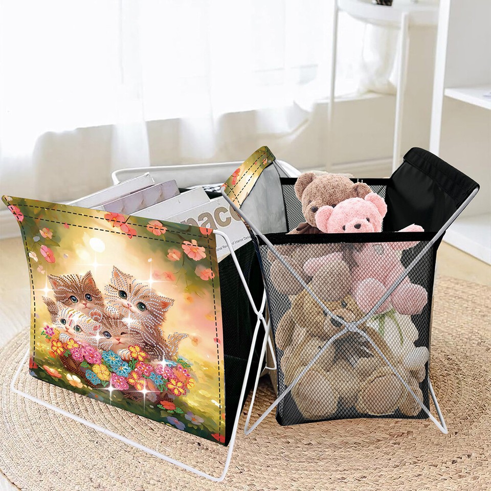 Cat Special Shape DIY Diamond Painting Sundries Storage Rack for Adults