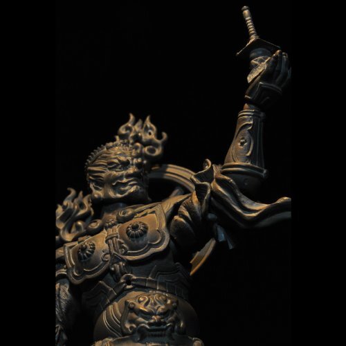 Revoltech Takeya No.001EX Tamonten Wooden Style Edition Kaiyodo Japan