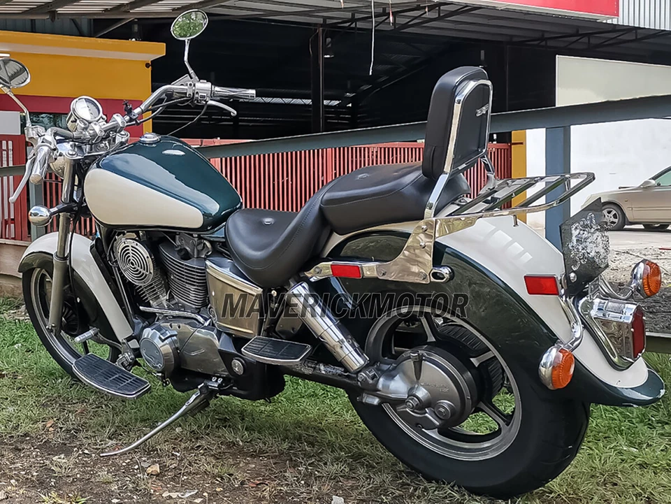 Portaequipajes barra Sissy respaldo para Honda Shadow VT 1100 Sabre Spirit 1100 ACE Foto 2 de 4