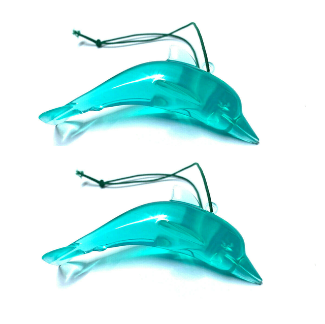 2x Pink Dolphin 3d GEL Hanging Car Home Air Freshener Freshner Scent