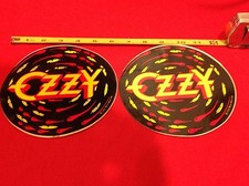 Vintage Lot of x2 1983 OZZY Osbourne Large STICKERS rock  roll metal NOS NEW og