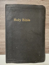 Vtg Holy Bible King James Self-Pronouncing World Publishing Red Letter Edition