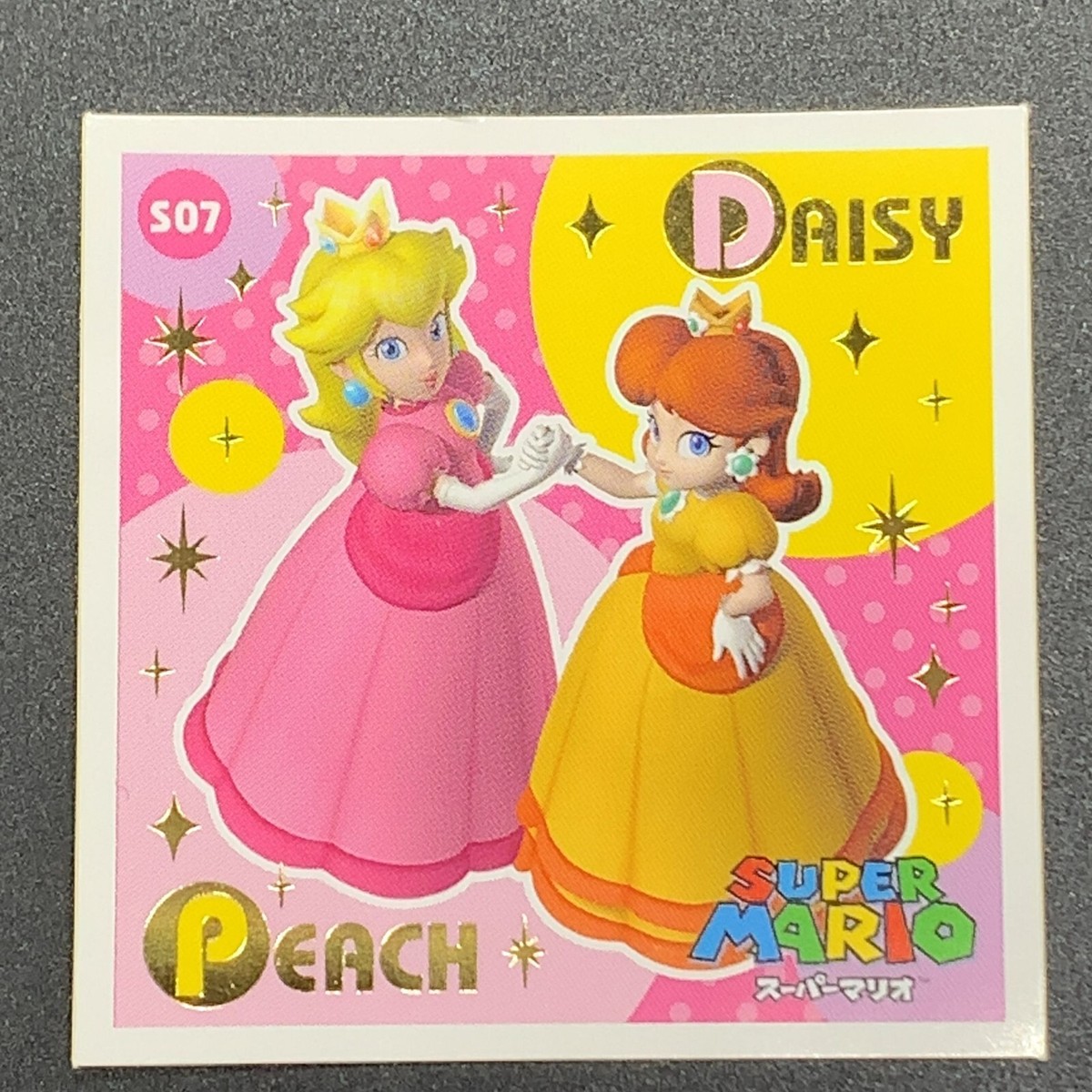 Peach Daisy S07 Super Mario Bros. Sticker Seal Nintendo Japanese