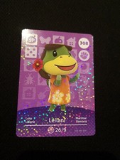 LEILANI ANIMAL CROSSING AMIIBO SERIES 4 CARD #308 TRACKED AU POST geniuine