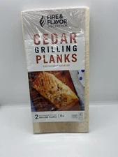 Fire and Flavor Cedar Grilling Plank, 11 Inches X 5.5 Inches, Pack Of Two Planks