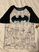 The BATMAN logo JLA movie DC COMIC Book New BOYS Youth SHORT SLEEVE T-Shirt EPIC