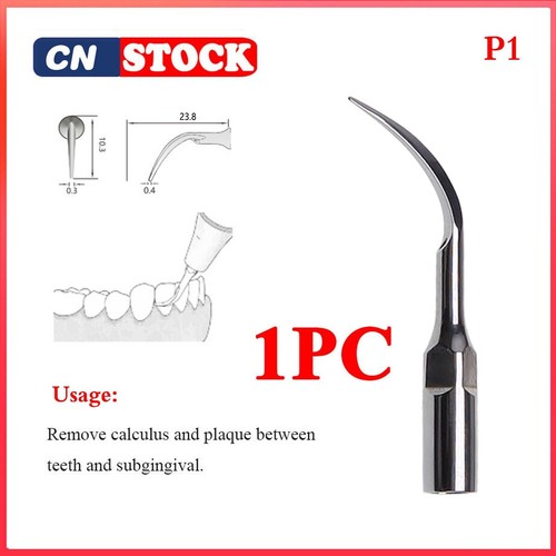 Lot 5-20 Embouts Scaler Ultrasonique Dentaire P1 - Compatible EMS/Woodpecker - Neuf