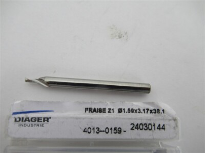 Diager 4013-0159 , 1/16'' Solid Carbide Upcut Router Bit