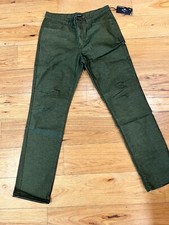 Black Diamond Zone Denim Pants Outdoors Hiking Climbing Green Mens 33x34 New