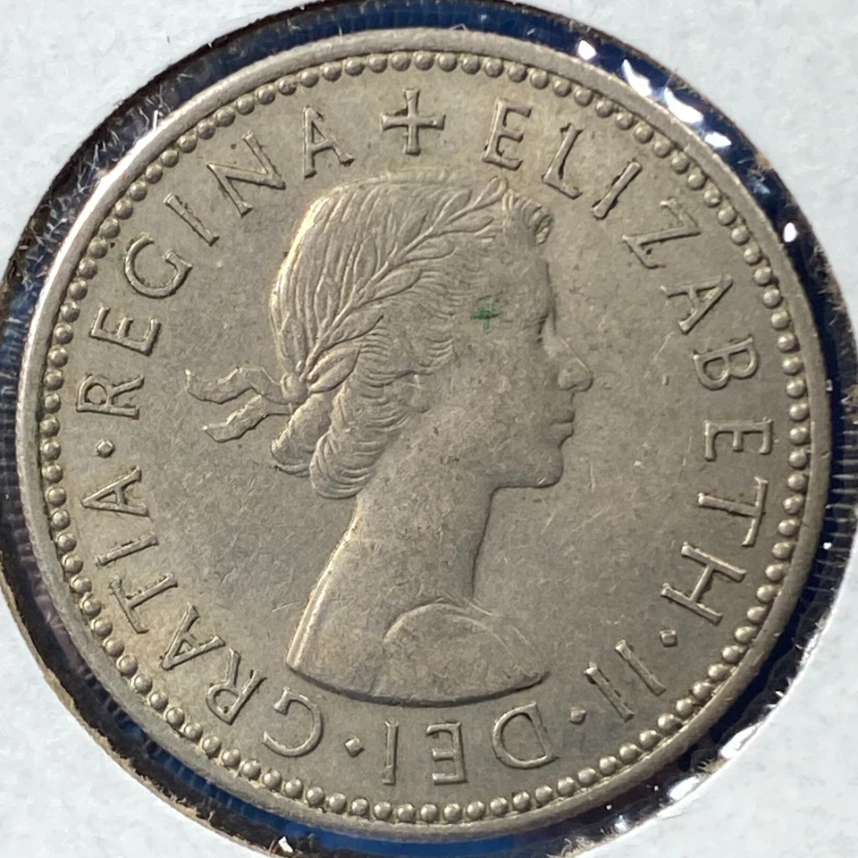 1956 Great Britain Shilling, Elizabeth II, KM# 904 (70018) - Image 2 of 2