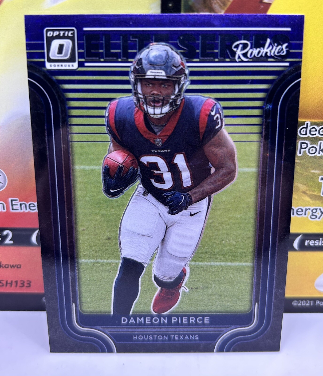 DAMEON PIERCE 2022 OPTIC ELITE SERIES ROOKIES PURPLE STARS RC /25 TEXANS