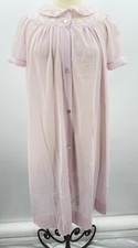 1960s Vintage Gossard Artemis Peignoir Size Large Sheer Robe Floral Nylon Ivory