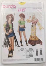 Burda Style 2362 Hippie Schnittmuster Neu Fransen Weste Kleid Gr. EU 32-44 / US 6-18