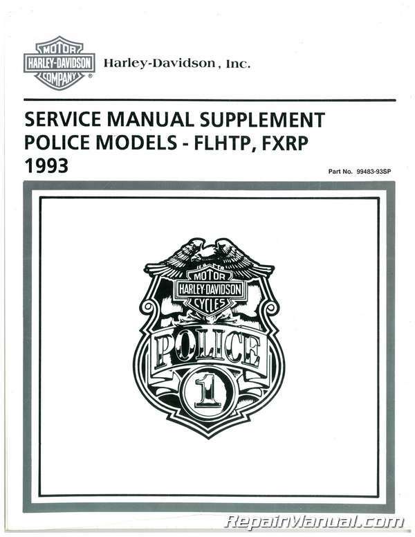 1993 Harley-Davidson FXRP and 1993 Harley-Davidson FLHTP Police