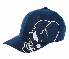 Navy Blue Skull Biker Hat Skeleton Motorcycle Skateboard Military Baseball Cap