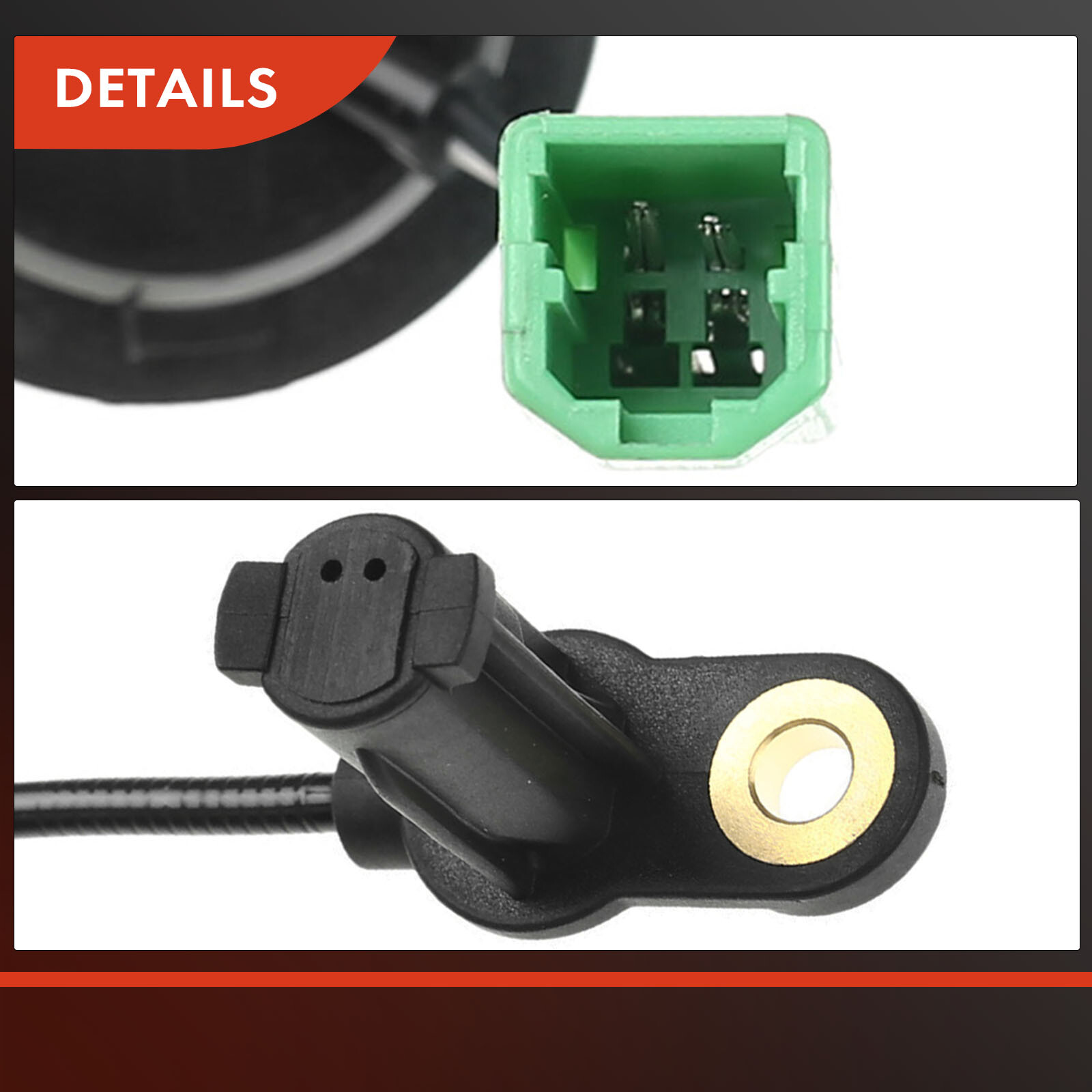 A-Premium ABS Wheel Speed Sensor Set - Rear Driver & Passenger Side For 2009-2012 Ford Escape & Mercury Mariner