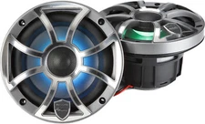 Wet Sounds REVO 6-XS-G-SS Marine RGB 6.5" Coax Gunmetal XS Grille