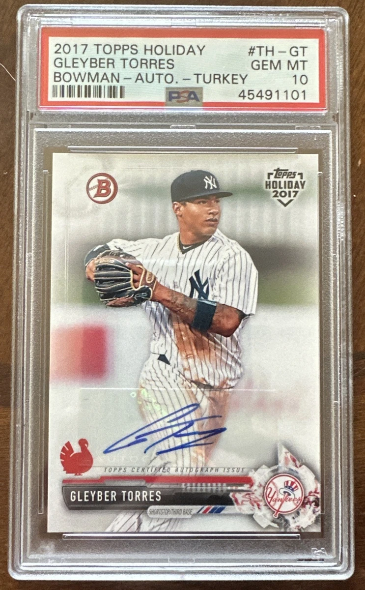 Gleyber Torres Professional Sports Authenticator (PSA) Baseball