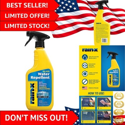 Rain-X 16 Fl Oz Glass Treatment for Enhanced Visibility During Rain & Snow