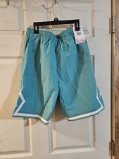 Jordan Boys  Poolside Woven Diamond Shorts: TEAL: NEW WITH TAGS: SIZE XL