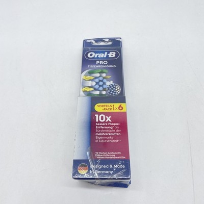 Oral-B Pro Tiefenreinigung Aufsteckbürsten für elektrische Zahnbürste, 6 Stück, 