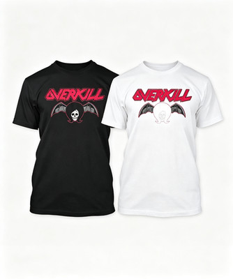 Overkill Bat Skull Thrash Metal Band T-Shirt SIZE S-5XL