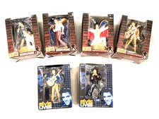 Lot of Elvis 6 Presley Christmas Ornaments Trevco 2005 2007 2008