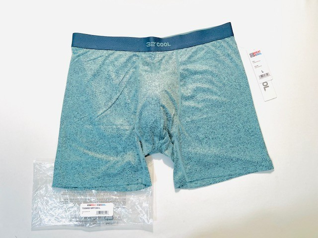 32 Degrees - Men's  Size L   Deep Green  Active Polyester Boxer Briefs -