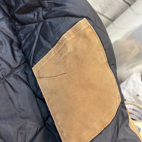 Carhartt Heavy Zip-Up Work Jacket/Coat (#14806) Brown-Youth XL 14/16 Distressed - Picture 11 of 16