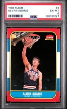 1986 FLEER #2 ALVAN ADAMS PSA 6
