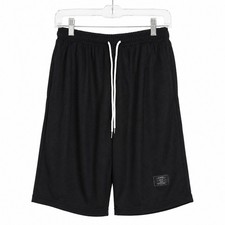 Men's Black Mesh Gym Shorts - 2XL - 0009