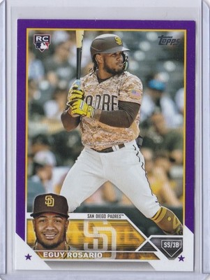 2023 Topps Purple Meijer Exclusive RC Eguy Rosario #576 San Diego Padres