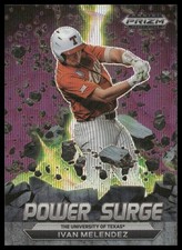 2022 Panini Prizm Draft #PS-IM Ivan Melendez Power Surge Purple Wave Texas