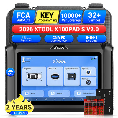 XTOOL X100 PADS V2.0 Auto Car All System Diagnostic Tool Key Programming Scanner
