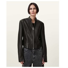 AllSaints Sadler Leather Jacket Size US/8