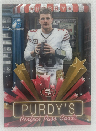 2026 Bowman Chrome Brock Purdy Purdy's Perfect Pass Cards 49ers