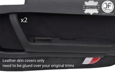 BLACK STITCH 2X FRONT DOOR HANDLE ARMREST COVERS FITS MAZDA RX7 FC 1986-1992