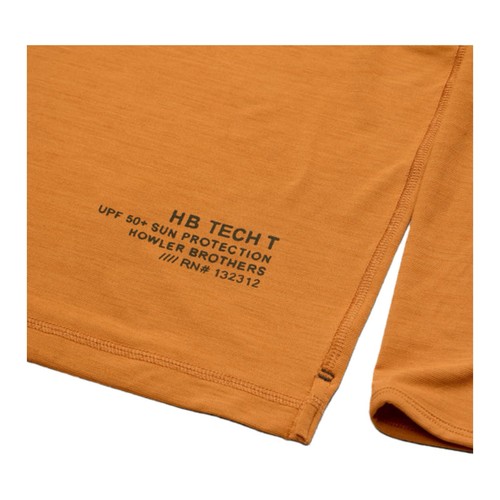 Howler Brothers HB Tech Mens M Medium Hoodie Adobe Orange Shirt UPF 50+ NWOT - Picture 4 of 6