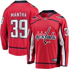 Anthony Mantha Capitals Jersey Fanatics Breakaway Red Home NHL #39 Medium