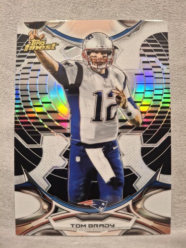 Tom Brady [Black Refractor] #140 2015 Topps Finest card
